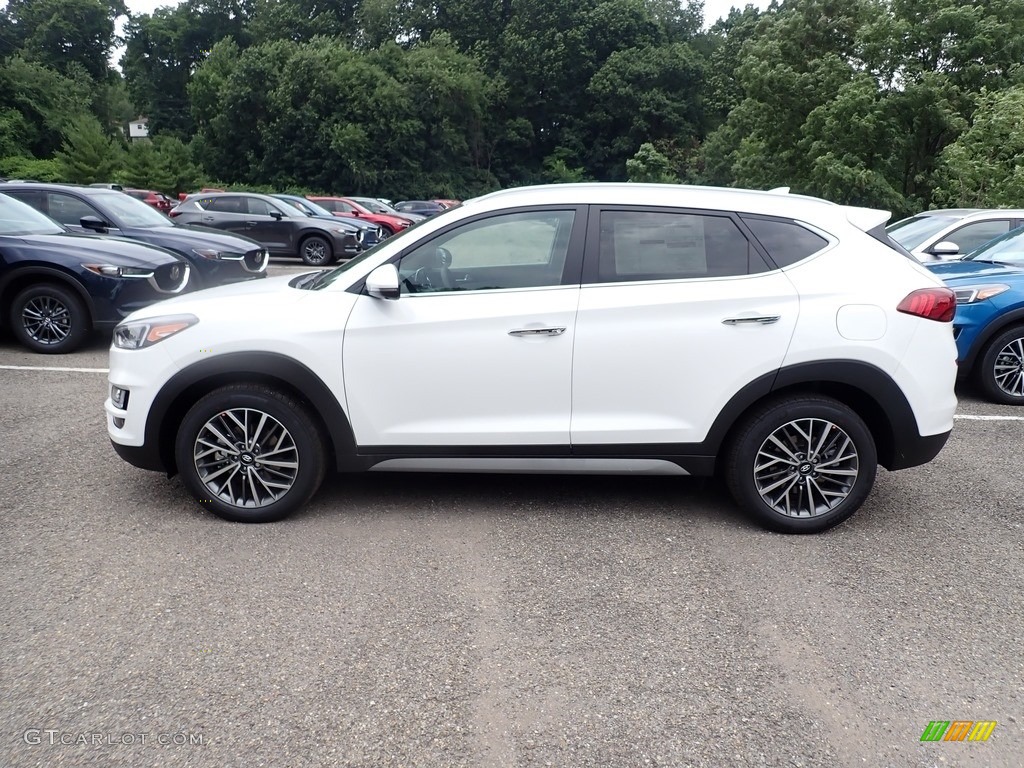 Winter White 2021 Hyundai Tucson Limited AWD Exterior Photo #138816074