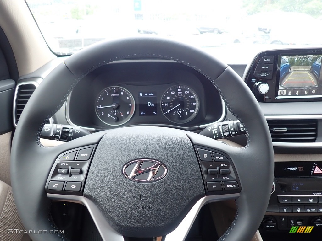 2021 Hyundai Tucson Limited AWD Beige Steering Wheel Photo #138816395