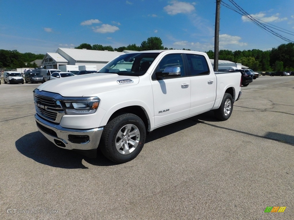 2020 1500 Laramie Crew Cab 4x4 - Ivory White Tri-Coat Pearl / Black photo #2