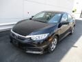 Crystal Black Pearl - Civic LX Sedan Photo No. 8