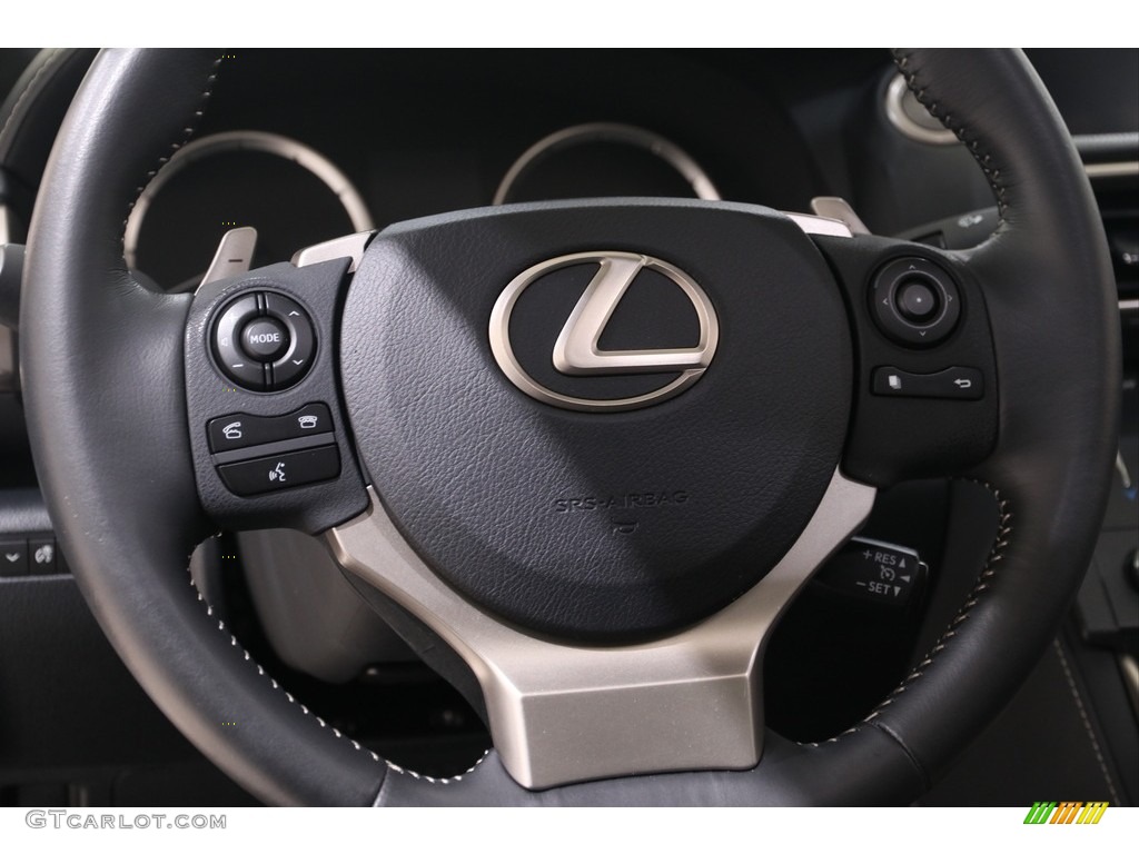 2015 Lexus IS 250 AWD Black Steering Wheel Photo #138820544