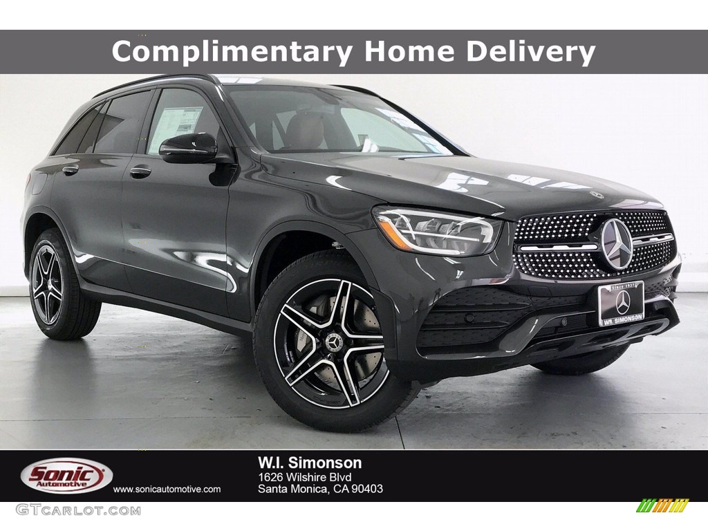 2020 GLC 300 - Graphite Grey Metallic / AMG Cranberry Red/Black photo #1