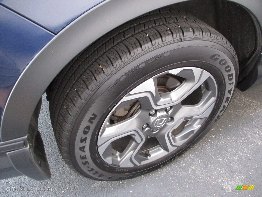 2017 CR-V EX AWD - Obsidian Blue Pearl / Gray photo #6