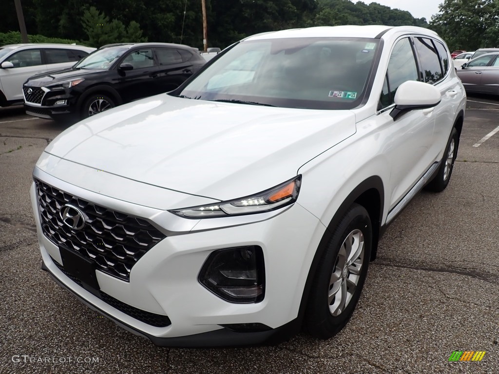 Quartz White 2020 Hyundai Santa Fe SEL AWD Exterior Photo #138821201