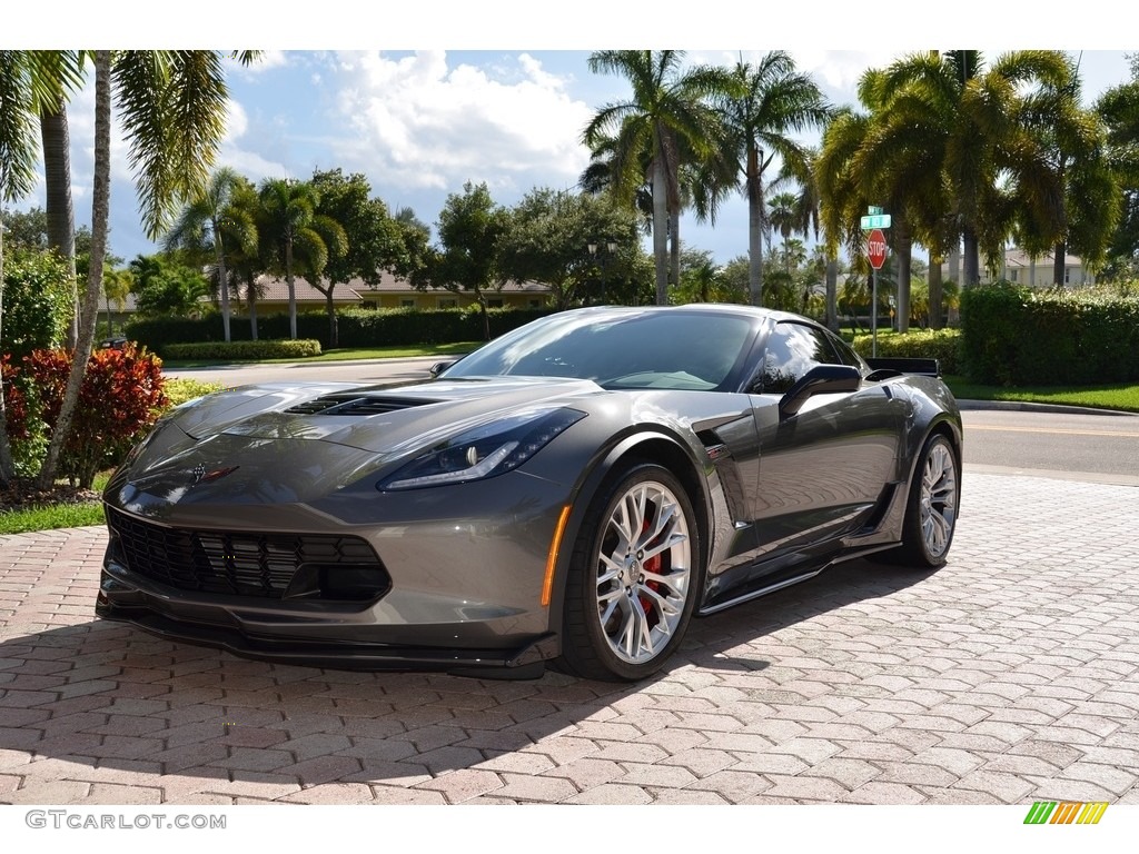 2015 Corvette Z06 Coupe - Shark Gray Metallic / Jet Black photo #1