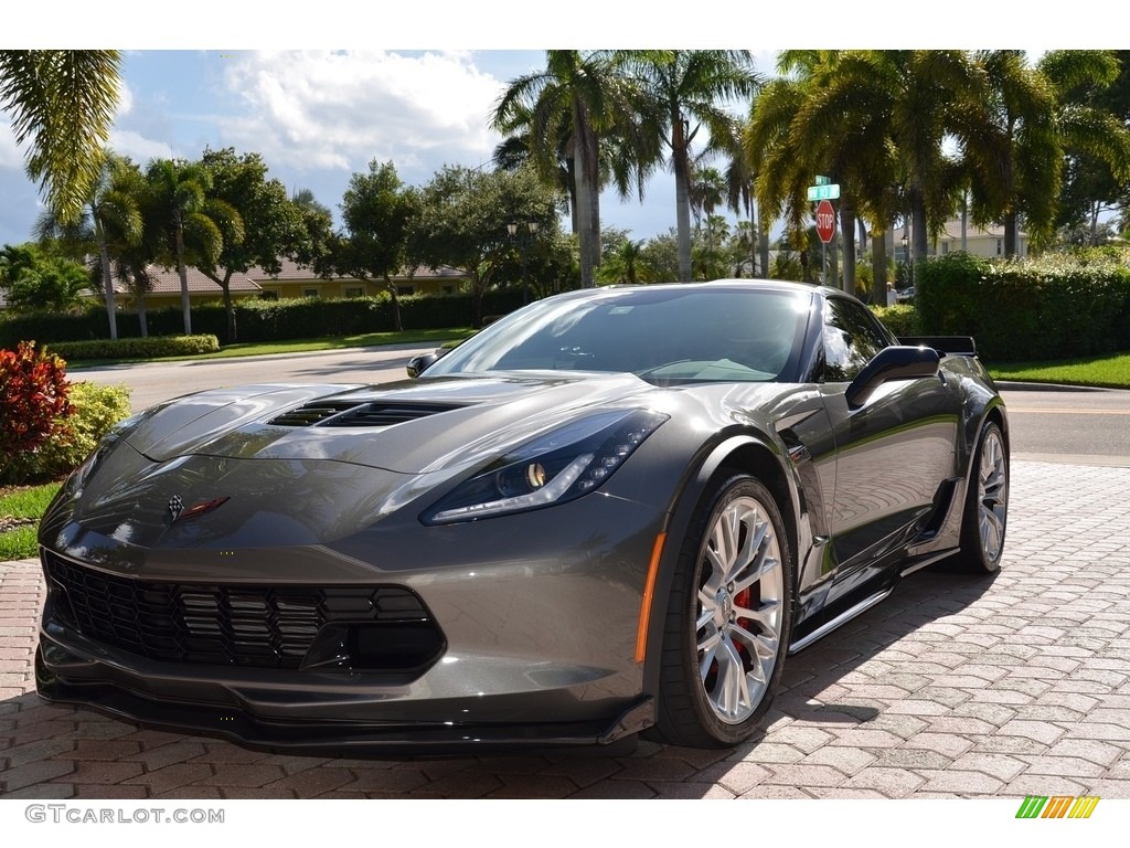 2015 Corvette Z06 Coupe - Shark Gray Metallic / Jet Black photo #3