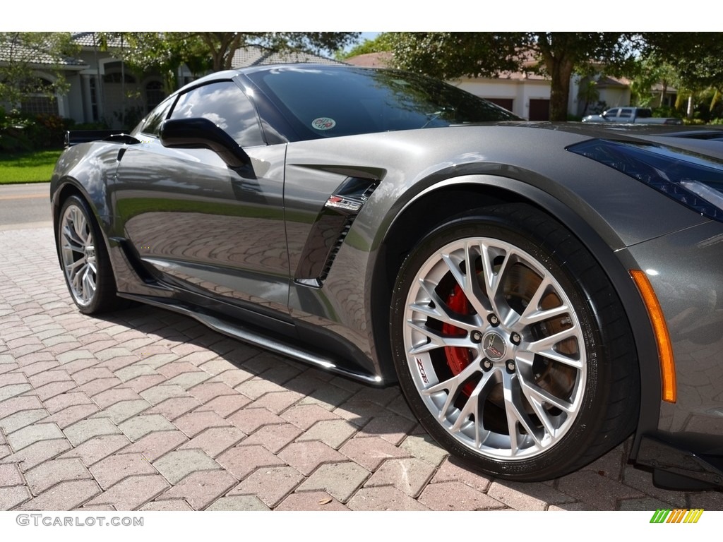 2015 Corvette Z06 Coupe - Shark Gray Metallic / Jet Black photo #8