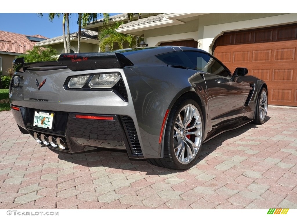 2015 Corvette Z06 Coupe - Shark Gray Metallic / Jet Black photo #10