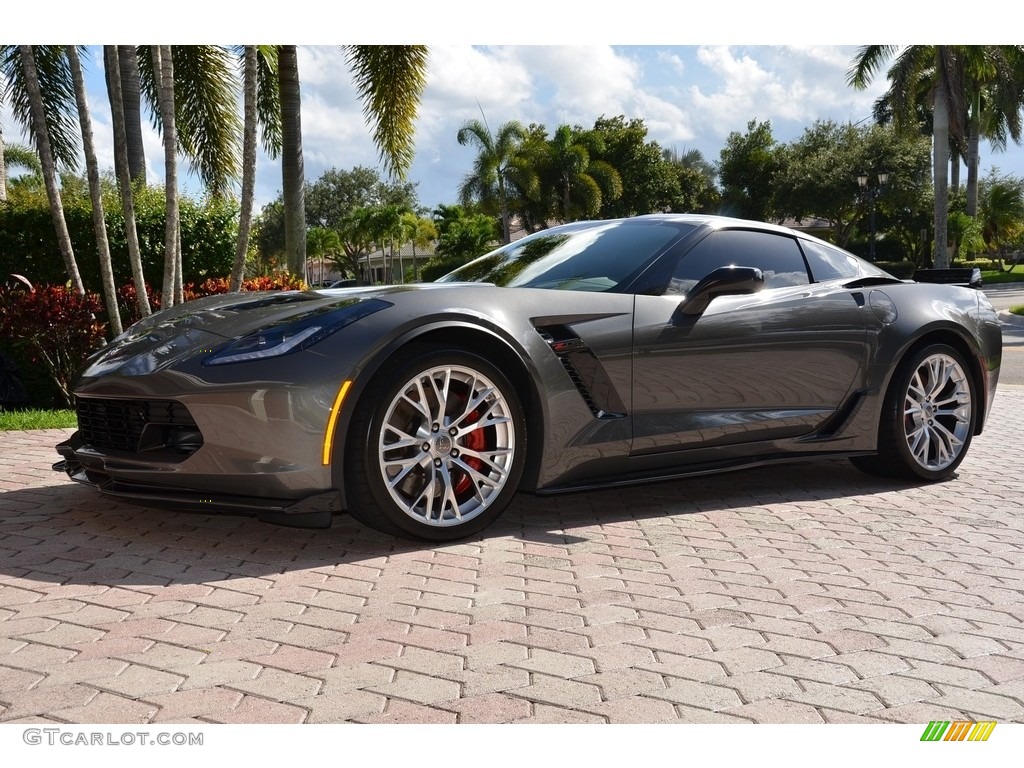 2015 Corvette Z06 Coupe - Shark Gray Metallic / Jet Black photo #18