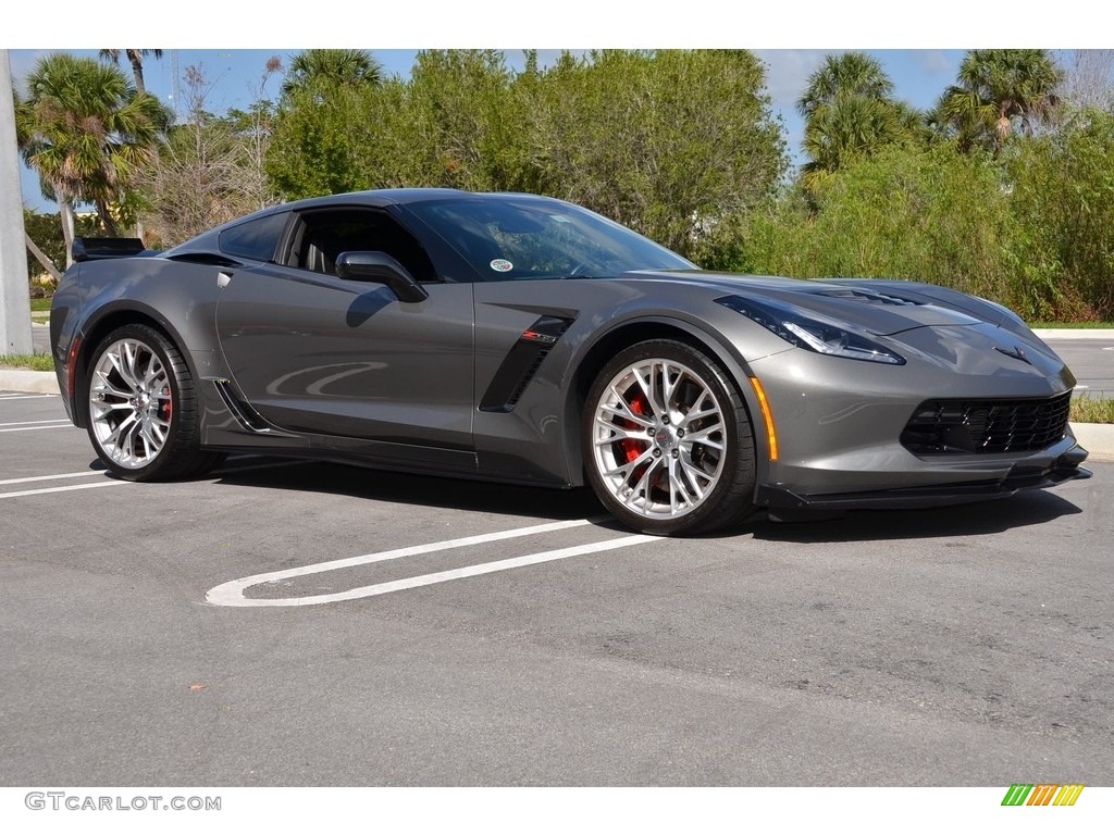 2015 Corvette Z06 Coupe - Shark Gray Metallic / Jet Black photo #37