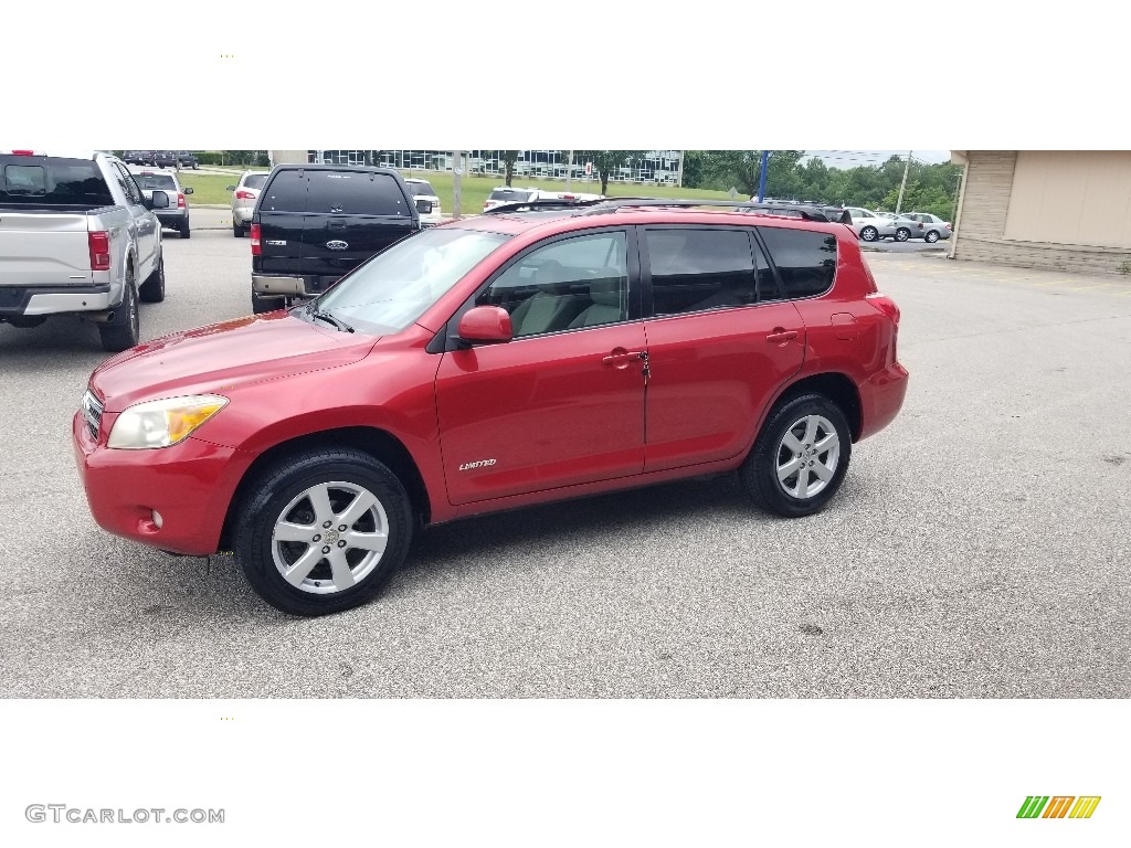 2007 RAV4 Limited - Barcelona Red Pearl / Ash Gray photo #5