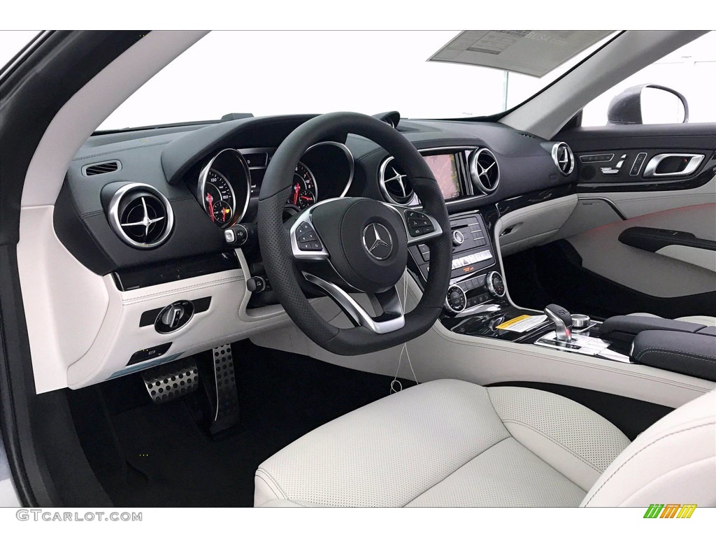 Crystal Grey/Black Interior 2020 Mercedes-Benz SL 550 Roadster Photo #138825130