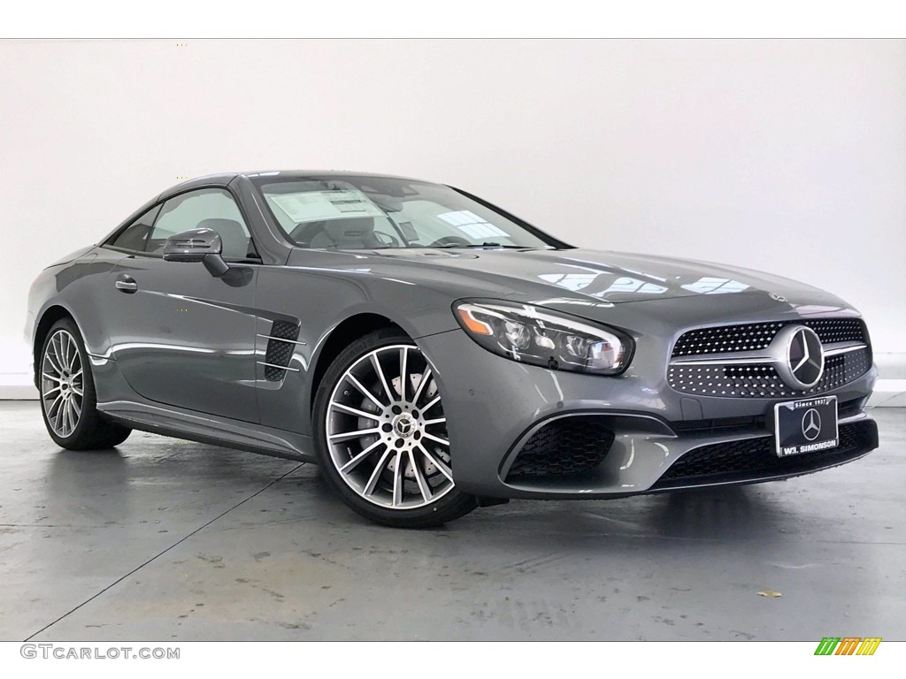 Selenite Grey Metallic 2020 Mercedes-Benz SL 550 Roadster Exterior Photo #138825345