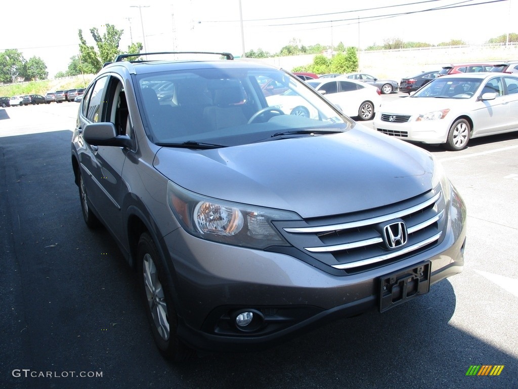 2012 CR-V EX 4WD - Urban Titanium Metallic / Black photo #8