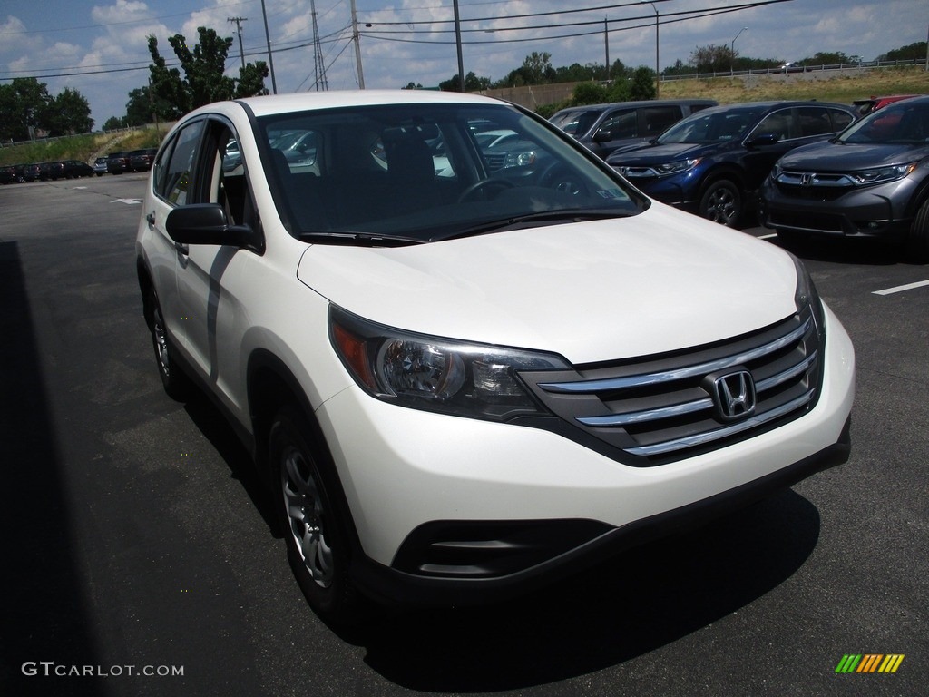2014 CR-V LX AWD - White Diamond Pearl / Gray photo #7