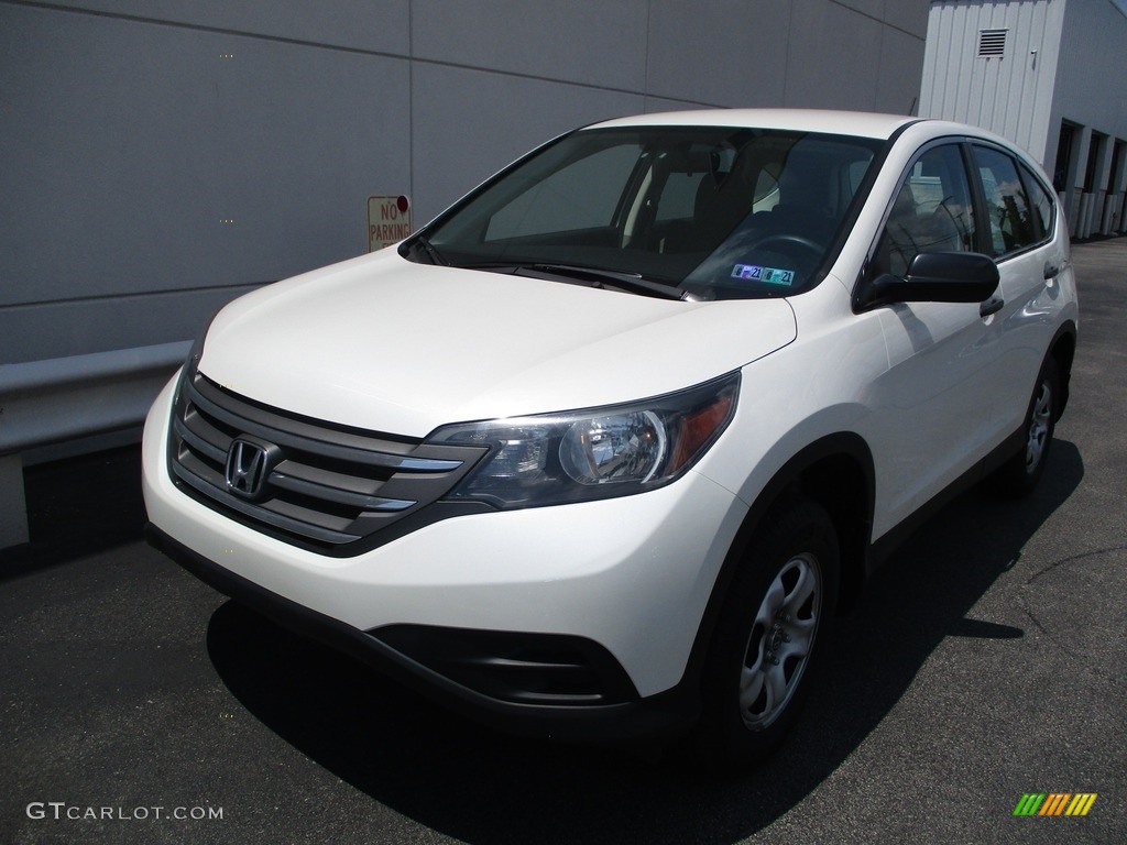 2014 CR-V LX AWD - White Diamond Pearl / Gray photo #9