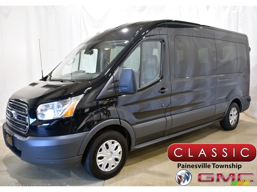 2018 Transit Passenger Wagon XLT 350 HR Long - Shadow Black / Charcoal Black photo #1