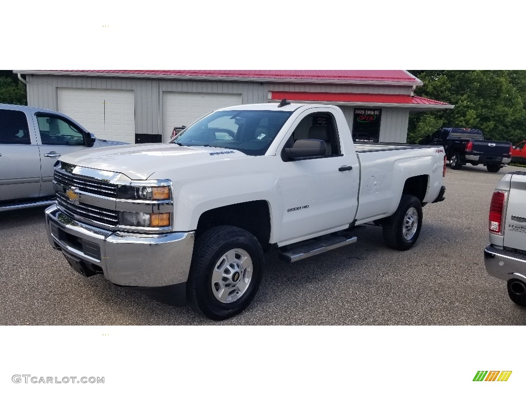 Summit White 2016 Chevrolet Silverado 2500HD WT Regular Cab 4x4 Exterior Photo #138828716