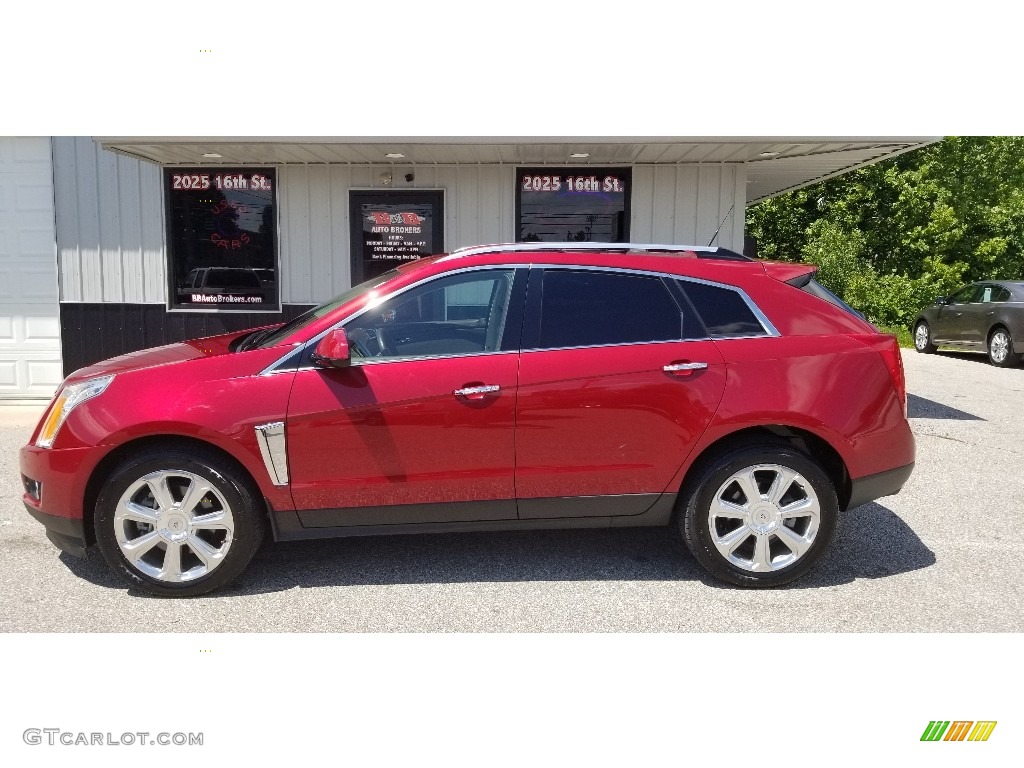 2013 SRX Performance AWD - Crystal Red Tintcoat / Shale/Brownstone photo #2