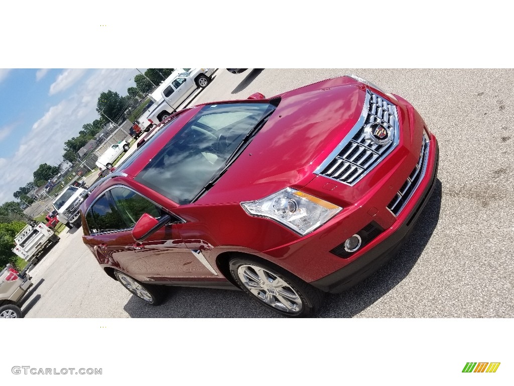 2013 SRX Performance AWD - Crystal Red Tintcoat / Shale/Brownstone photo #30