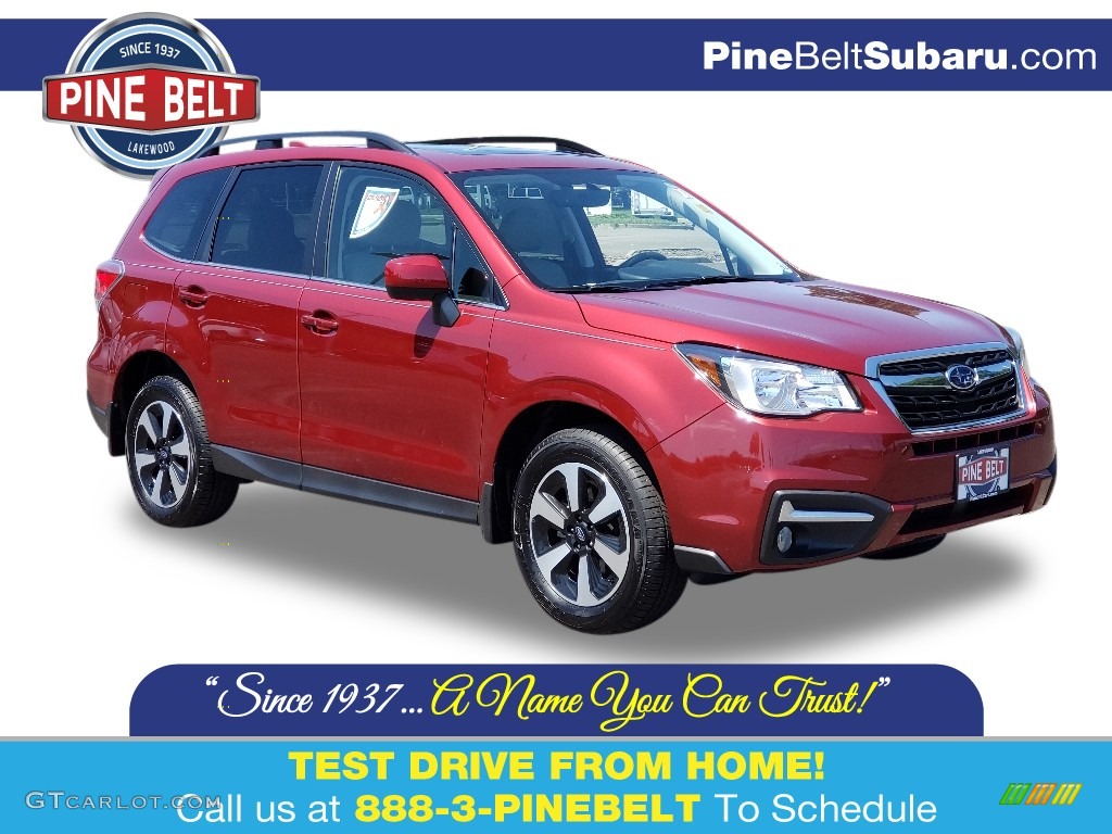 2018 Forester 2.5i Limited - Venetian Red Pearl / Platinum photo #1