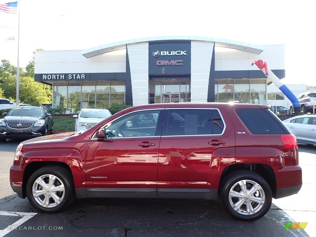 2017 Terrain SLE AWD - Crimson Red Tintcoat / Jet Black photo #1