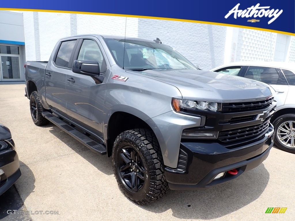 2020 Silverado 1500 LT Trail Boss Crew Cab 4x4 - Satin Steel Metallic / Jet Black photo #1
