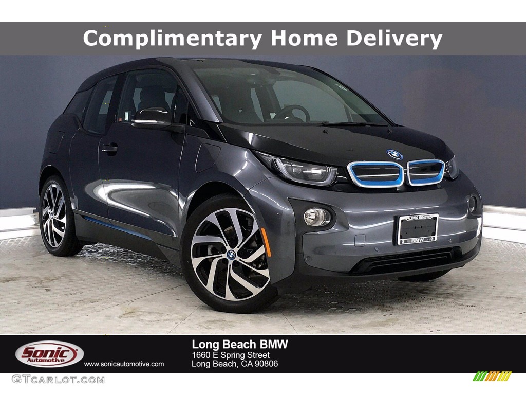 2017 i3 with Range Extender - Mineral Grey Metallic / Deka Dark Cloth w/Blue Highlights photo #1
