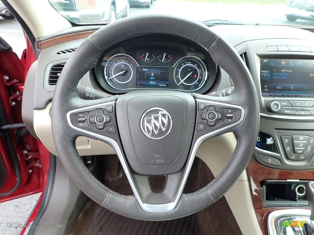 2014 Buick Regal AWD Light Neutral Steering Wheel Photo #138838436