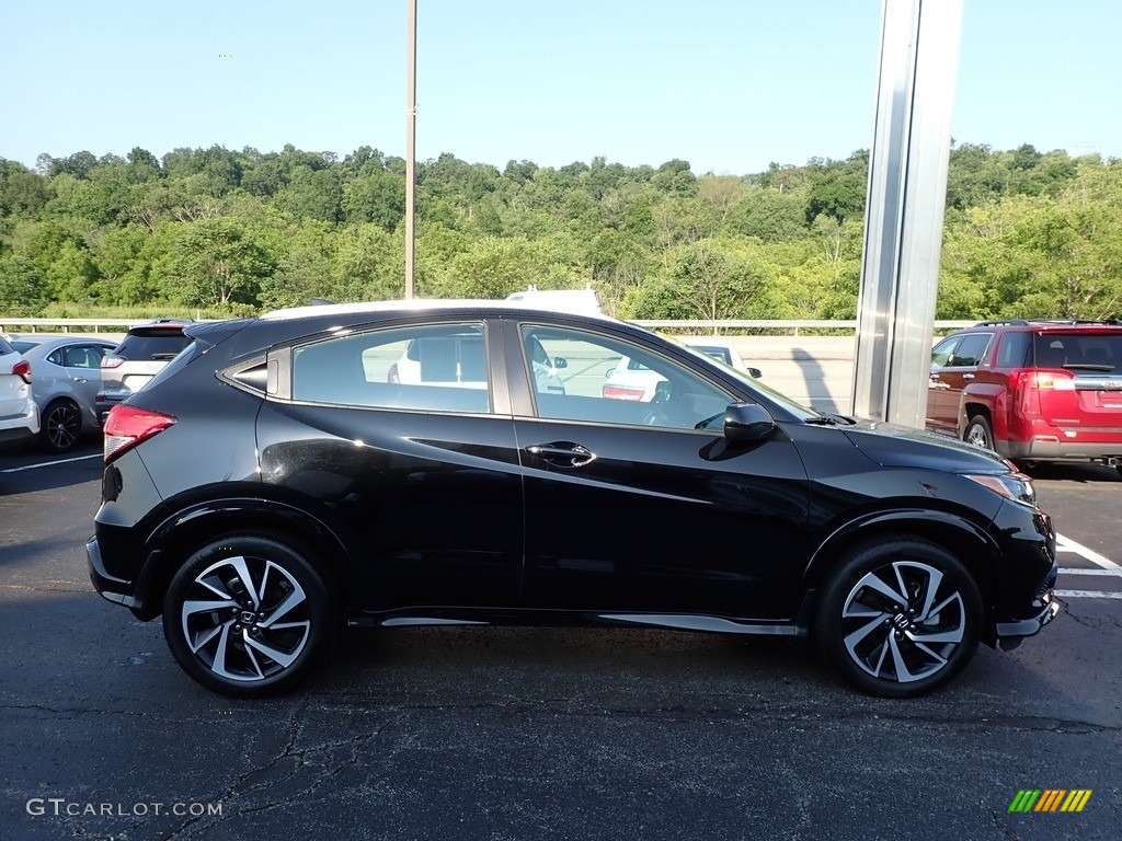 2019 HR-V Sport AWD - Crystal Black Pearl / Black photo #5