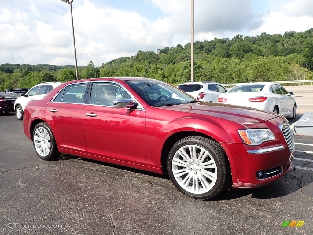 2012 300 Limited - Deep Cherry Red Crystal Pearl / Black/Light Frost Beige photo #4