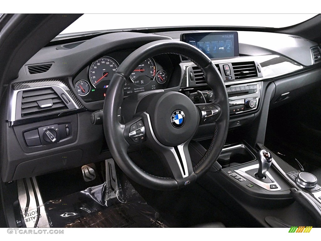 2017 BMW M4 Convertible Black Dashboard Photo #138839750