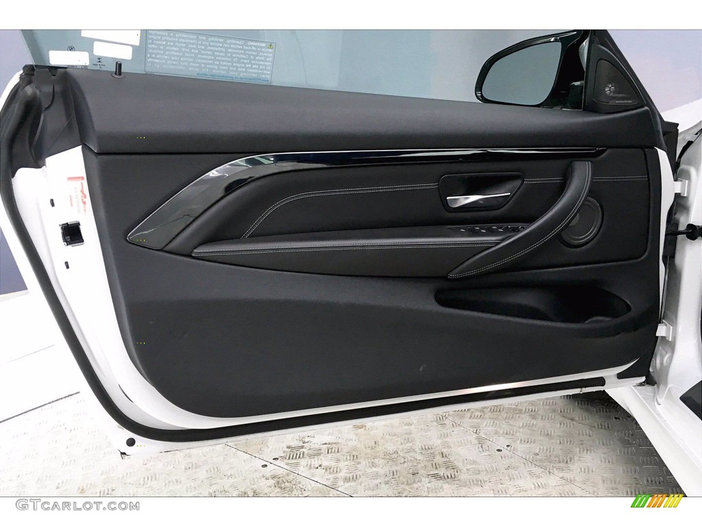 2017 BMW M4 Convertible Black Door Panel Photo #138839804