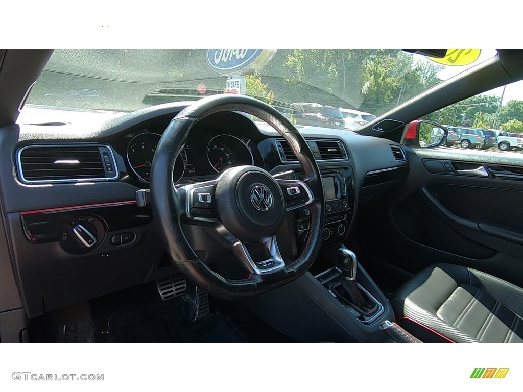 2015 Volkswagen Jetta GLI SEL Sedan Titan Black Dashboard Photo #138839954