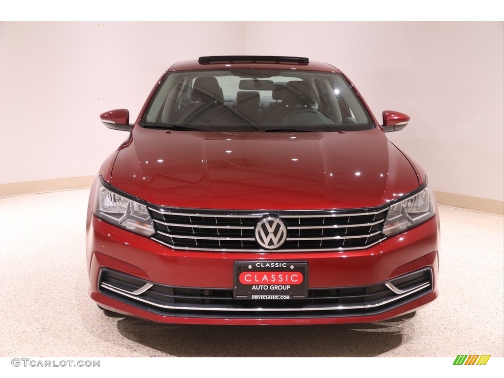 2017 Passat SE Sedan - Fortana Red Metallic / Titan Black photo #2