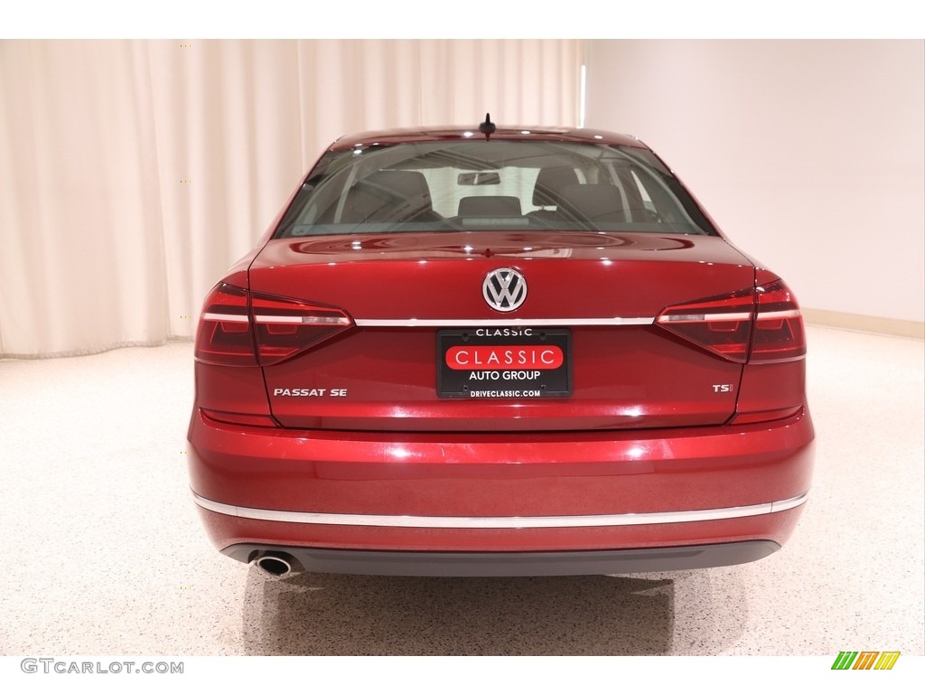 2017 Passat SE Sedan - Fortana Red Metallic / Titan Black photo #16