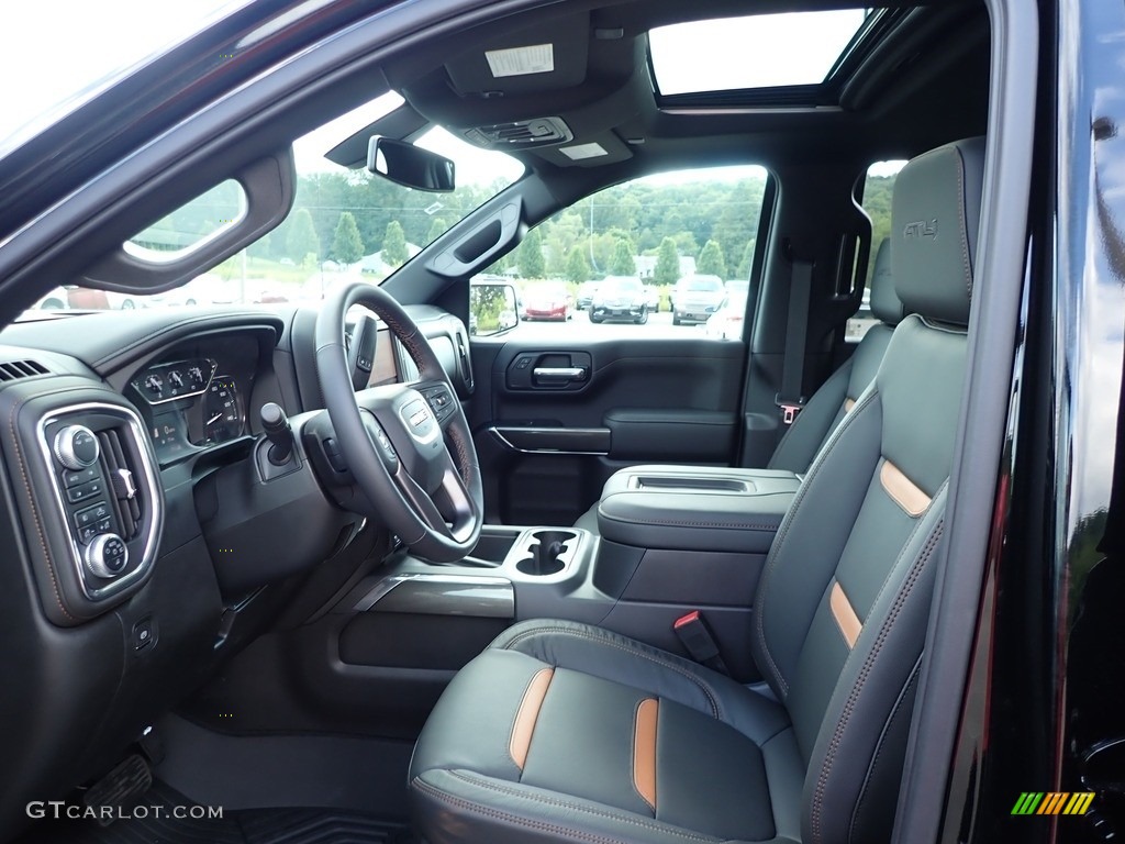 Jet Black Interior 2020 GMC Sierra 1500 AT4 Crew Cab 4WD Photo #138841152