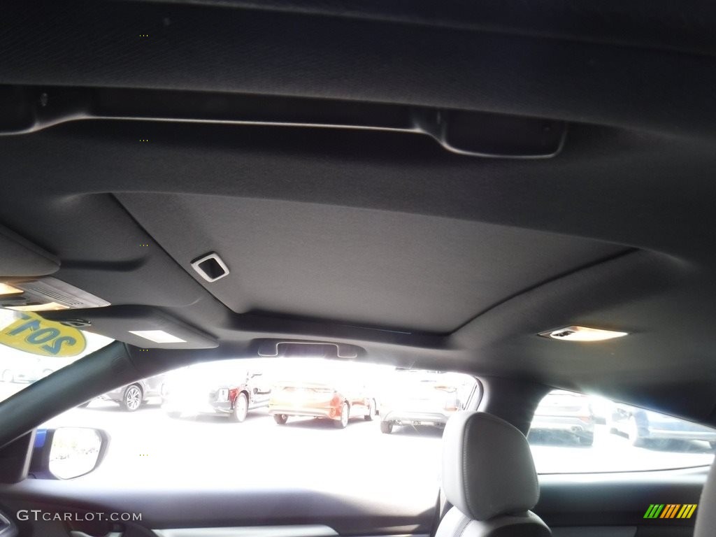 2017 Civic LX-P Coupe - Aegean Blue Metallic / Black/Gray photo #10