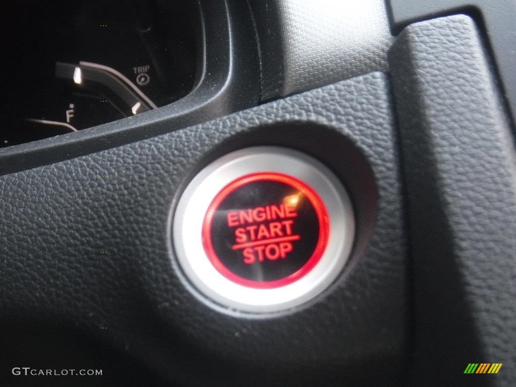 2017 Civic LX-P Coupe - Aegean Blue Metallic / Black/Gray photo #19