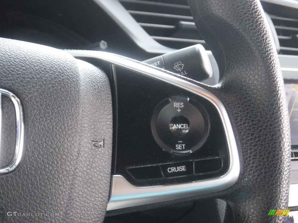 2017 Civic LX-P Coupe - Aegean Blue Metallic / Black/Gray photo #21