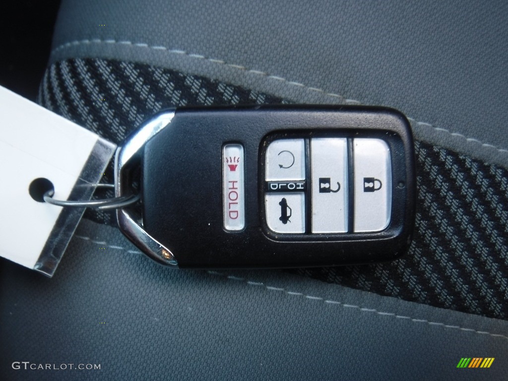 2017 Civic LX-P Coupe - Aegean Blue Metallic / Black/Gray photo #23