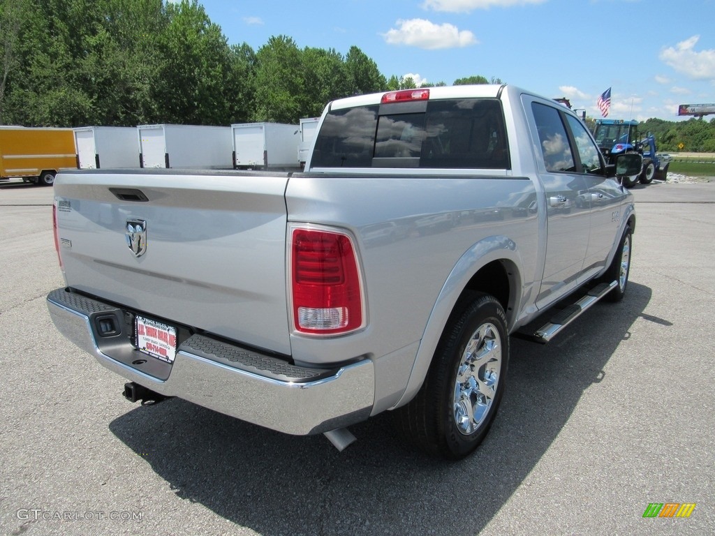 2017 1500 Laramie Crew Cab 4x4 - Bright Silver Metallic / Black photo #4