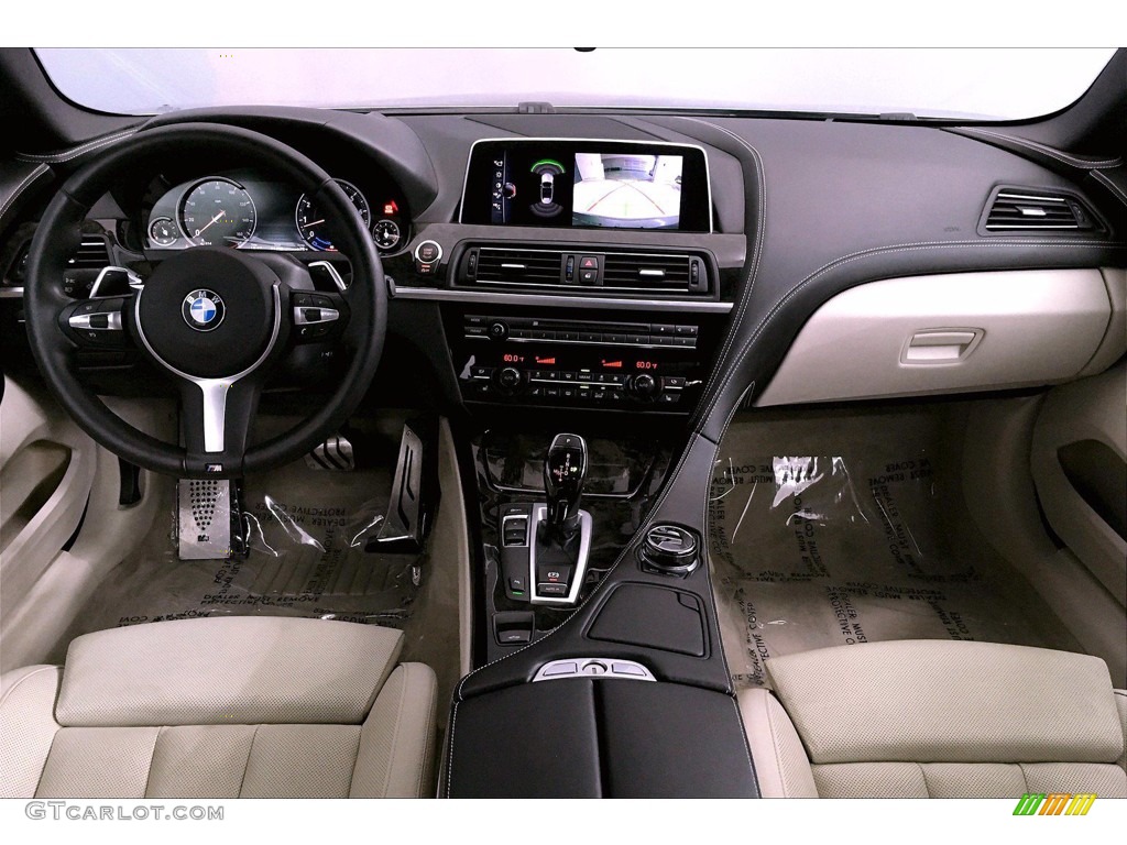Ivory White Interior 2017 BMW 6 Series 640i Convertible Photo #138843455