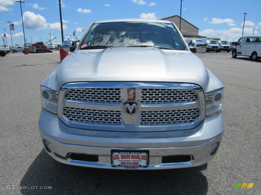 2017 1500 Laramie Crew Cab 4x4 - Bright Silver Metallic / Black photo #6