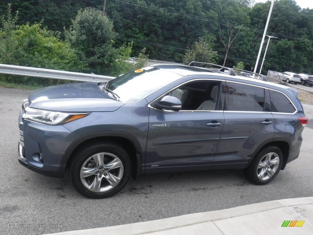 2019 Highlander Hybrid Limited AWD - Shoreline Blue Pearl / Ash photo #14