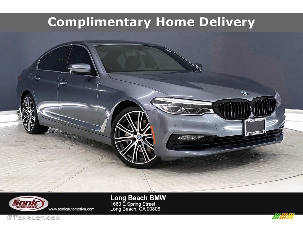 2017 5 Series 540i Sedan - Bluestone Metallic / Black photo #1