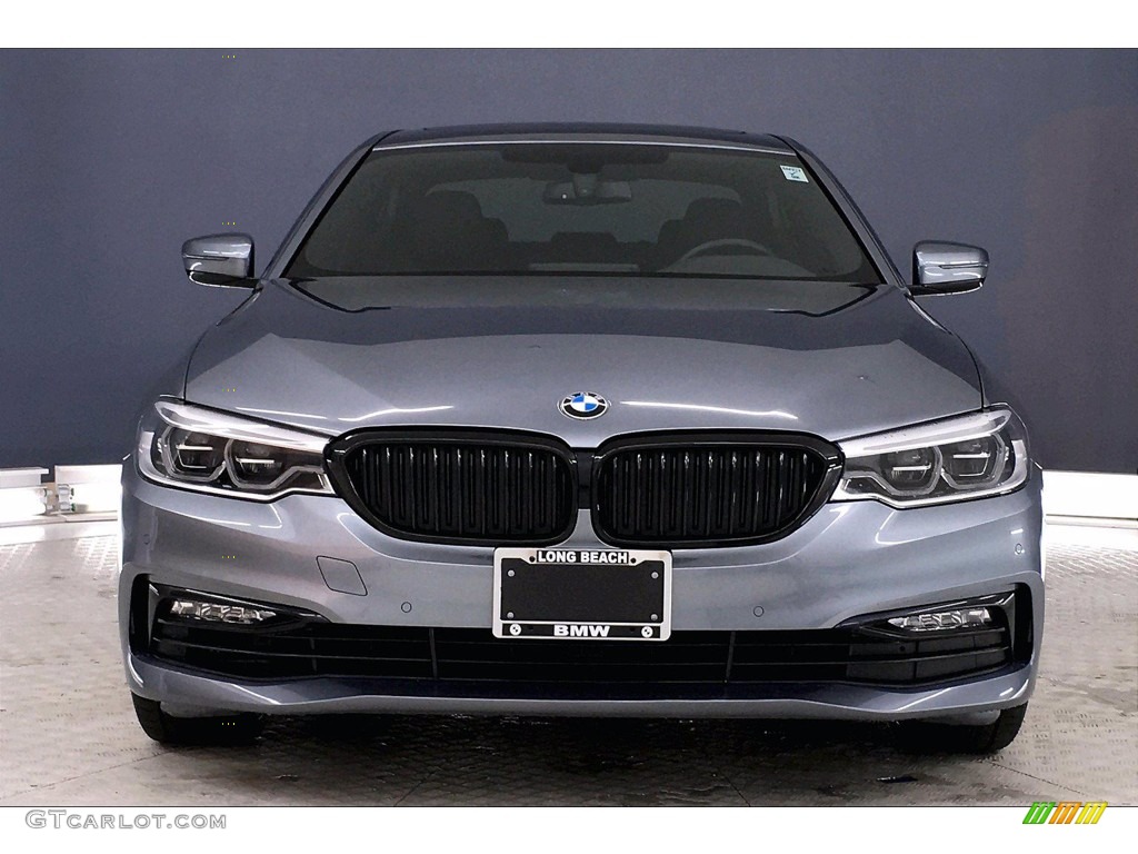 2017 5 Series 540i Sedan - Bluestone Metallic / Black photo #2