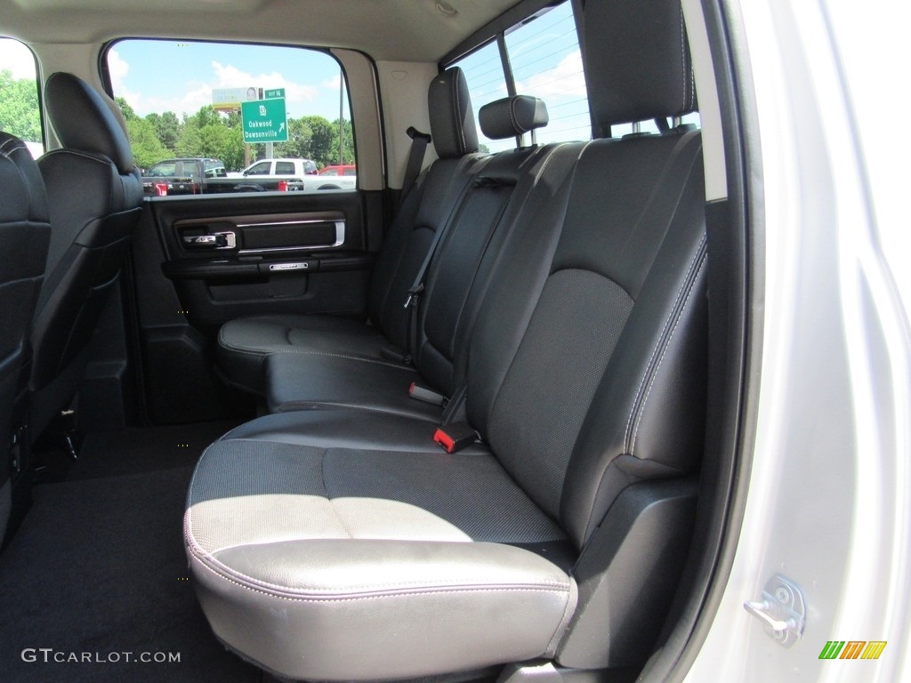 Black Interior 2017 Ram 1500 Laramie Crew Cab 4x4 Photo #138844146