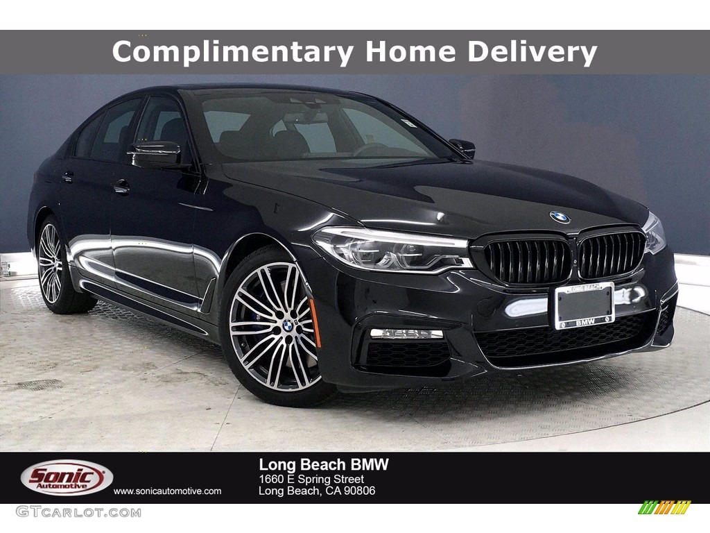 2017 5 Series 540i Sedan - Black Sapphire Metallic / Black photo #1