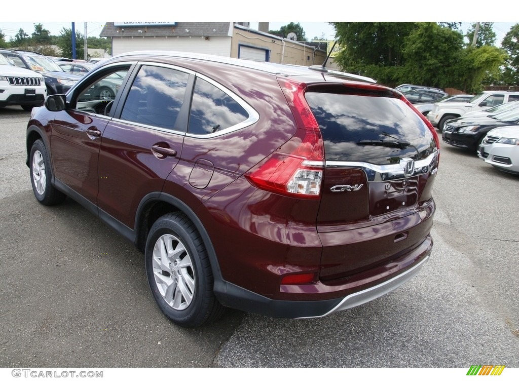 2016 CR-V EX-L AWD - Basque Red Pearl II / Black photo #7